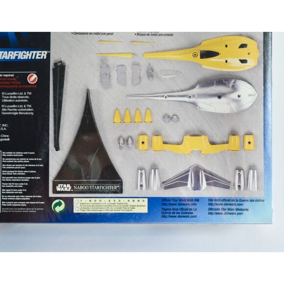 AMT Ertl Star Wars Episode 1 Naboo Starfighter Diecast 1:48 Model Kit NEW SEALED - Picture 7 of 9